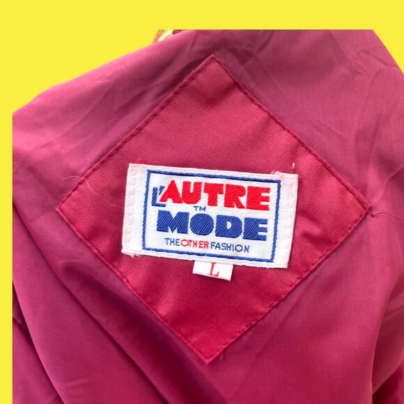 Vintage 80s L‘Autre Mode bomber jacket L - Picture 4 of 4